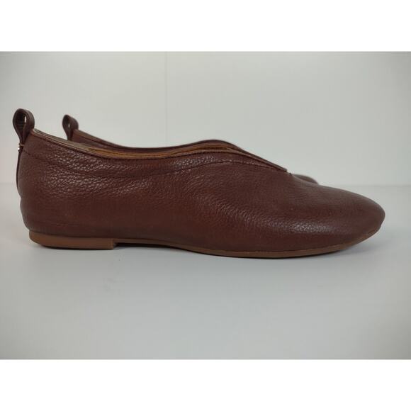 Lucca Lane Bayla Brown Leather Casual Slip On Flats Shoes US Women's 6M - Picture 3 of 10
